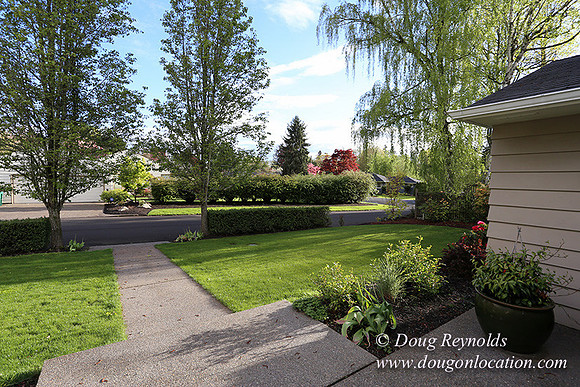 Mid Century Traditional Style Home, With a Basement, 2 car garage average sized Back Yard with Patio and Fire Pit.