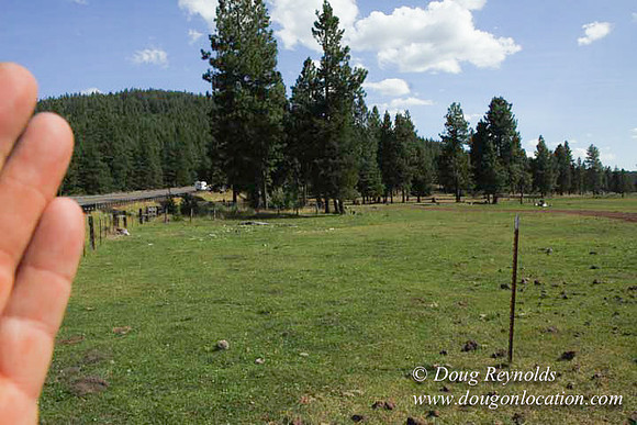 Ranch 18 South side of Hwy  has 2500 Acres of green fields Creeks water crossing Bridges on a Large Lake and miles of Dirt roads Oak trees  Forest land ATV Trails cows