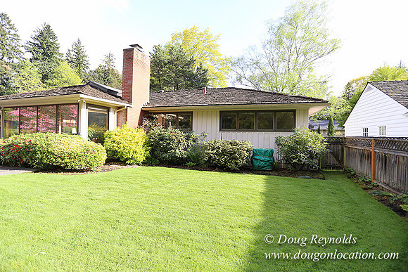 Mid Century Traditional Style Home, With a Basement, 2 car garage average sized Back Yard with Patio