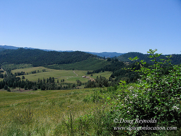 Ranch 6 has 2500 Acres of rolling green hills barns Creeks water crossing Bridges River and miles of Dirt roads Oak trees Cabins Forest land ATV Trails Camping