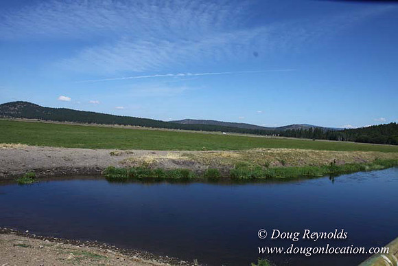 Ranch 18 South side of Hwy  has 2500 Acres of green fields Creeks water crossing Bridges on a Large Lake and miles of Dirt roads Oak trees  Forest land ATV Trails cows