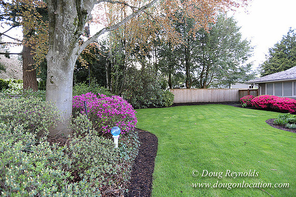 Mid Century Traditional Style Home, With a Basement, 2 car garage average sized Back Yard with Patio.