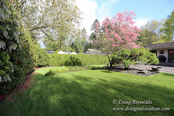 Mid Century Traditional Style Home, With a Basement, 2 car garage average sized Back Yard with Patio