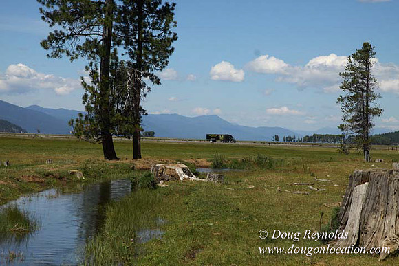 Ranch 18 South side of Hwy  has 2500 Acres of green fields Creeks water crossing Bridges on a Large Lake and miles of Dirt roads Oak trees  Forest land ATV Trails cows