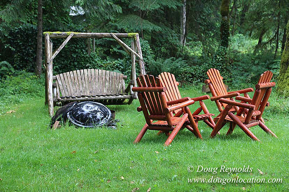 Small, Cabin, Home, River, OR, Oregon, Green, Yard,