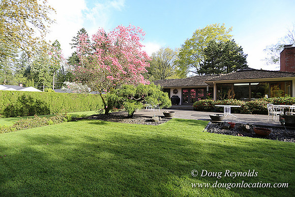 Mid Century Traditional Style Home, With a Basement, 2 car garage average sized Back Yard with Patio