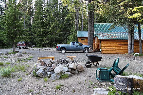 Wayen's Cabin, Home, Creek, Mountain, MT, Oregon, OR, "Fire Pit"