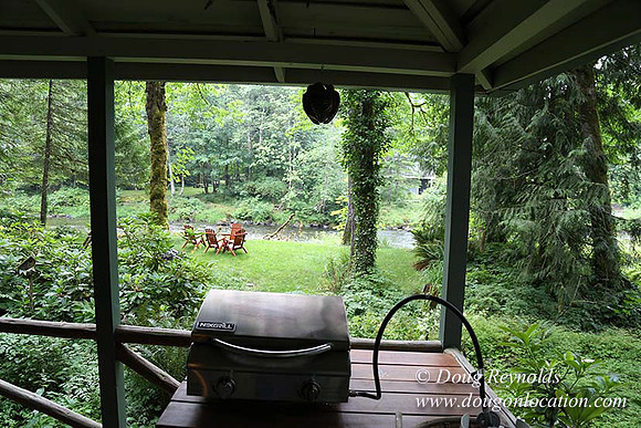 Small, Cabin, Home, River, OR, Oregon, Green, Yard,