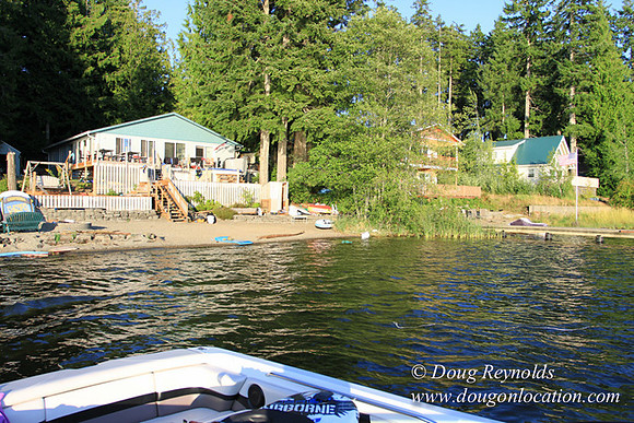 Boat, Cabin, Dock, Home, "House lake", WA, Washington, Yard, deck, "green. Beach"