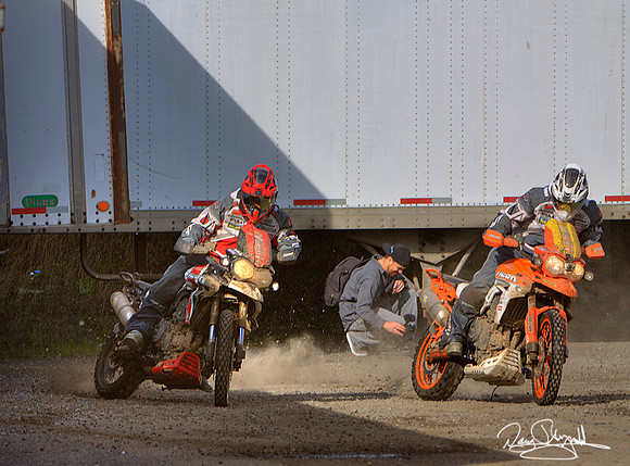 Icon Motosports Portland to Dakar Production Photos