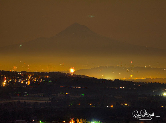 MT Hood From Bold Peak on the 4th of July