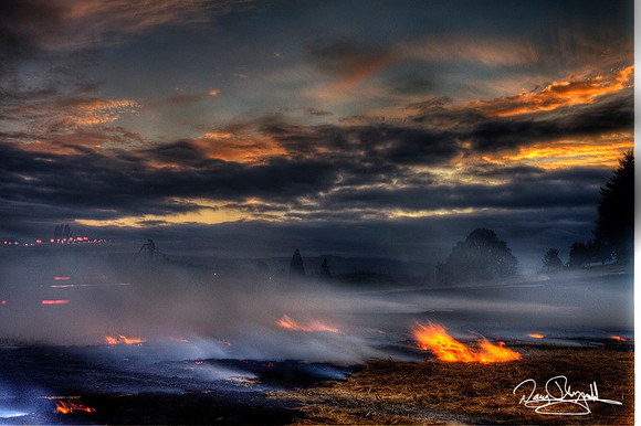 Feild Fire in Banks, Oregon