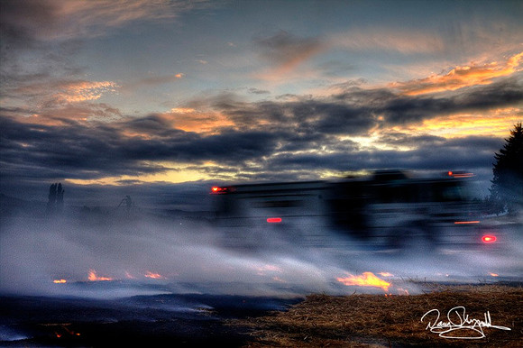 Feild Fire in Banks, Oregon