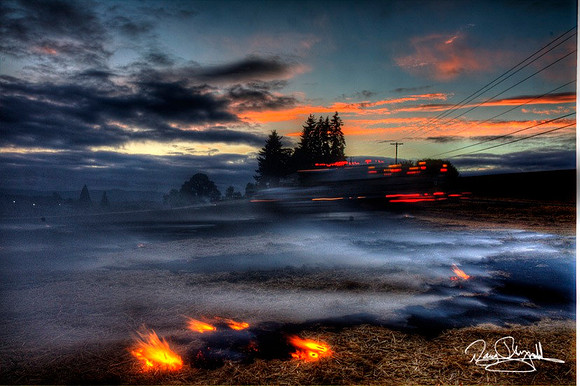 Feild Fire in Banks, Oregon