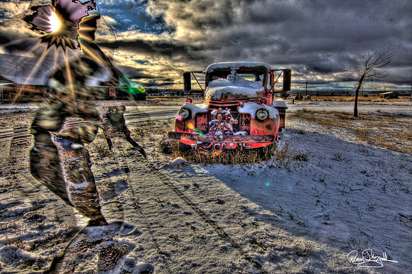 OLd Fire truckin Snow HDR