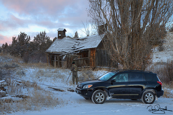 Toyota in Snow