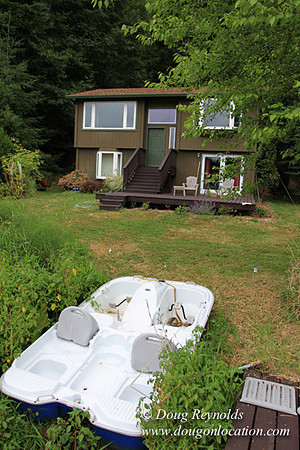 Cabin, Dock, Green, Home, House, Lake, ORBoat, Oregon, "Sky's Lake House", Yard, deck