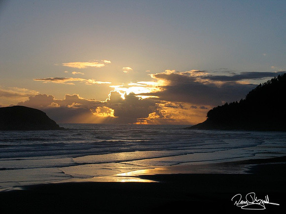 Sunset on the Oregon Coast