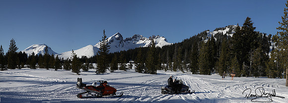 Snowmobile Mountain Snow
