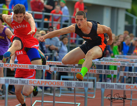 David Running Hurdles