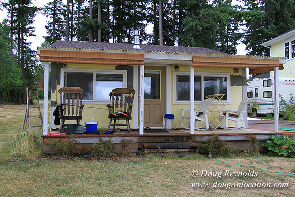 Cabin, Curtis, Dock, Green, Home, Lake, Small, WA, Washington, Yard, Yard, deck