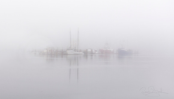 Fishing Boats in the Fog