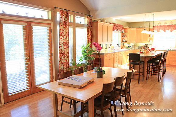 Traditional Style Home small farm with large kitchen great room, 2 story, 2 car garage on Acreage with large back yard, large front yard, garden, pond, deck, goats, bees, shop, PDX Zone