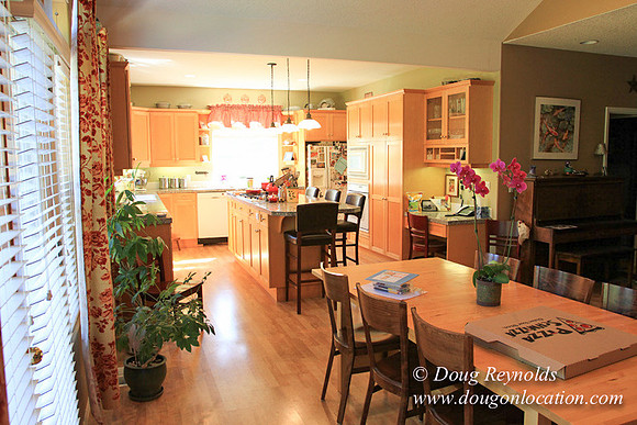 Traditional Style Home small farm with large kitchen great room, 2 story, 2 car garage on Acreage with large back yard, large front yard, garden, pond, deck, goats, bees, shop, PDX Zone