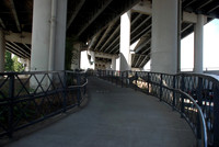 Ramp from Hawthorne Bridge to Riverplace lot