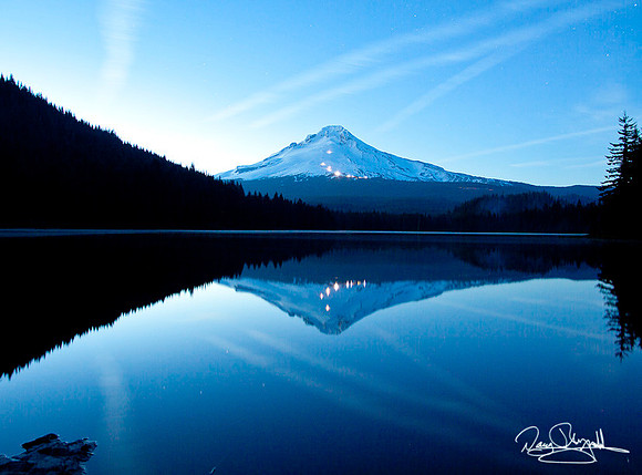 Mt Hood at Night