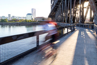East Bank Bikes at Steel Bridge Bluered