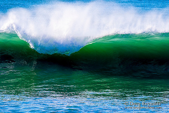 Wave in Green water