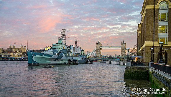 HMS Belfast & Tower Bridge at Sunset