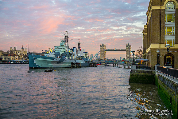 HMS Belfast & Tower Bridge at Sunset