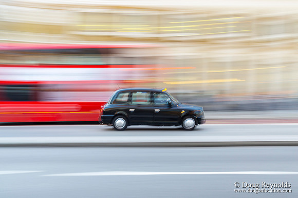 London Cab Blured