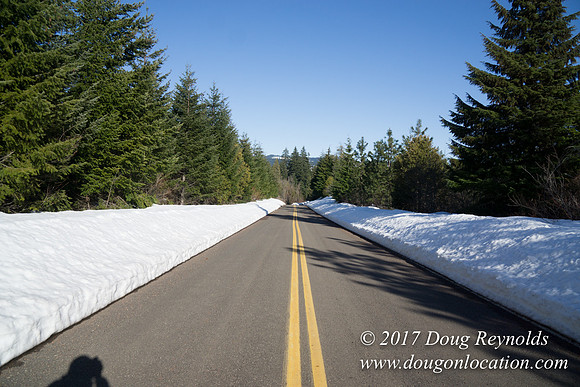Lost lake Rd with Snow