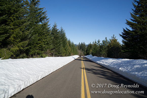 Lost lake Rd with Snow