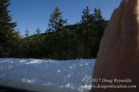 Lost lake Rd with Snow