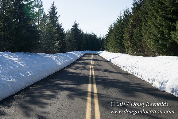 Lost lake Rd with Snow
