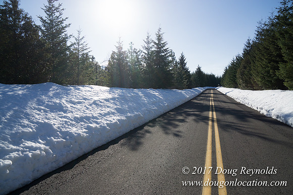 Lost lake Rd with Snow