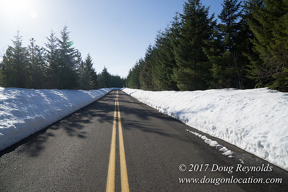 Lost lake Rd with Snow