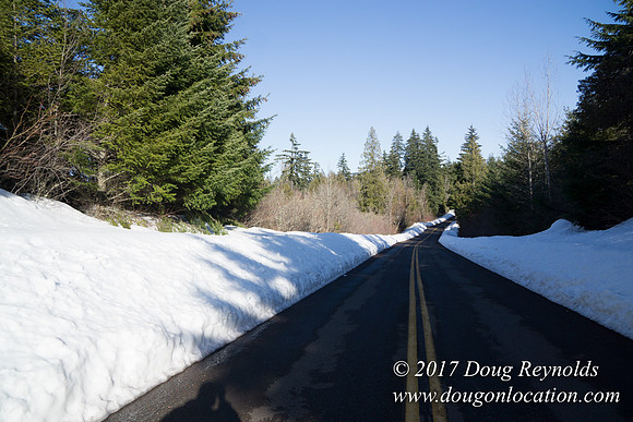 Lost lake Rd with Snow