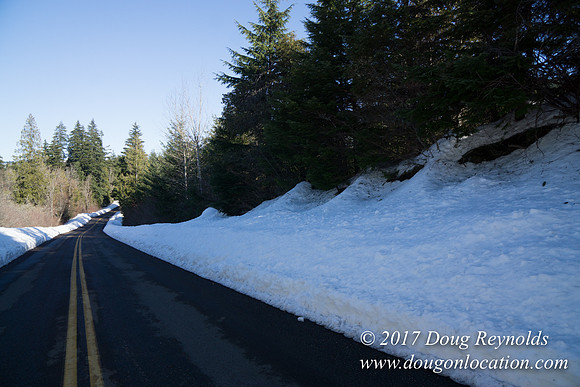 Lost lake Rd with Snow
