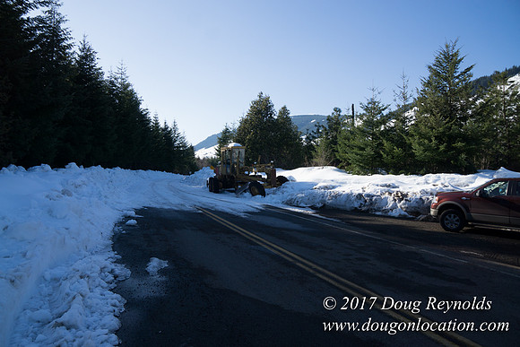 Lost lake Rd with Snow