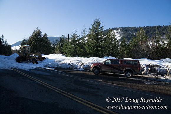 Lost lake Rd with Snow