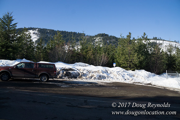 Lost lake Rd with Snow