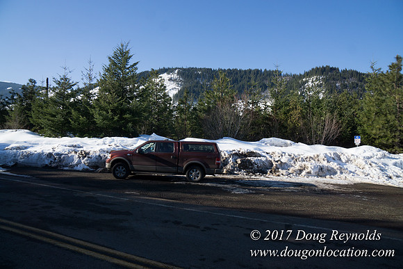 Lost lake Rd with Snow