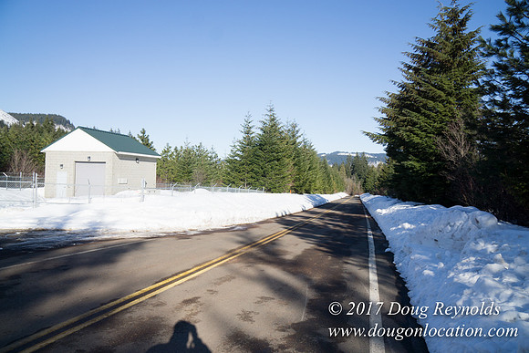 Lost lake Rd with Snow