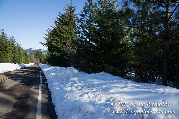 Lost lake Rd with Snow