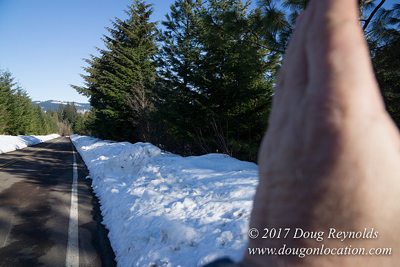 Lost lake Rd with Snow